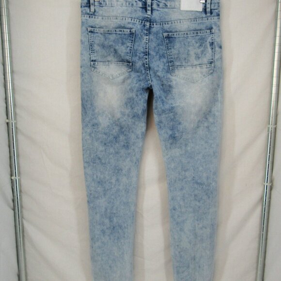 Southpole Women's Jeans Light Stone Wash Mid Rise Light Distress Size 32X29 - Picture 6 of 11